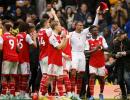 EPL PIX: Gunners take another step towards the title