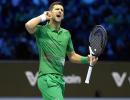 ATP Finals PIX: Djokovic downs Tsitsipas, Rublev wins