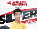 Sankar Muthuswamy wins silver at BWF World Junior C'ships