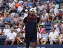 Kyrgios fined for spitting, obscenities at US Open