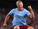 PICS: Haaland hoists Manchester City; Chelsea lose