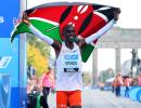 Kenya's Kipchoge shatters marathon world record