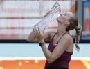 Kvitova upsets Rybakina to win first Miami Open crown