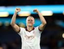 Haaland strikes twice as City triumph over Burnley