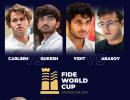 Anand applauds: 4 Indian chess players reach quarters