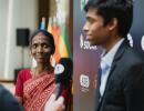 Praggnanandhaa's mom steals the show at World Cup