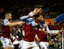 EPL PIX: Villa up to second; United lose