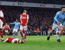 EPL: Ruthless Man City go top with win at Arsenal