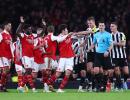 EPL PIX: Leaders Arsenal held, Man United win again