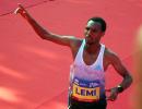 Lemi, Haymanot set course records in Mumbai Marathon