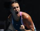 Aus Open: Sabalenka advances; Garcia, Fruhvirtova out