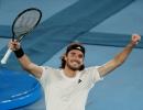 Aus Open PIX: Tsitsipas subdues Lehecka to reach semis