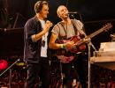 PHOTOS: Federer rocks Coldplay concert