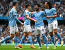 EPL PIX: City four points clear at top; Liverpool win