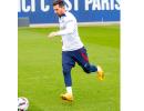 Messi returns to training after serving suspension