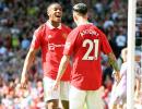 EPL PIX: Man United see off Wolves; Spurs lose