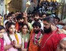 Protesting wrestlers march to Hanuman temple