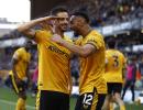 EPL PIX: Wolves stun Spurs; Arsenal outclass Burnley