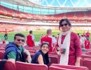 Ganguly watches Arsenal crush Man U at The Emirates