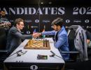 Candidates chess: Gukesh holds Caruana; Vidit falters