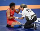 Olympics: Wrestler Nisha's brave battle ends in defeat