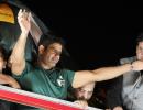 Pakistan's golden boy receives hero's welcome