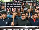 Jr wrestlers protest against Sakshi, Vinesh, Punia