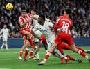 Real recover to beat Almeria; Bayern stunned