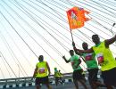 'Jai Shri Ram' Echoes At Mumbai Marathon