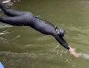 French sports minister swims in Seine ahead of Games