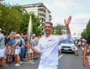 Abhinav Bindra Carries The Olympic Torch