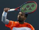 Nagal loses to Raonic in Indian Wells first round