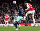 EPL PIX: Arsenal go top; Man United down Everton