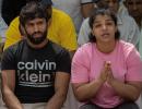 Big victory for women wrestlers: Bajrang, Sakshi