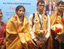 Gukesh, Pragg, Vaishali return to grand welcome