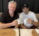 PIX: When Bhajji met Waugh!