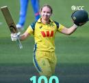 Alyssa Healy's ton in farewell ODI propels Australia to huge total