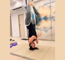 Why's Rakul Hanging Upside Down?