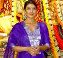Priyanka Visits Durga Puja Pandal