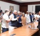 Justice Reddy Files Nomination For Veep Poll