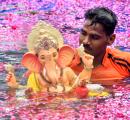 30,000 Ganesh Idols Immersed In Mumbai
