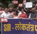 INDIA bloc MPs tear 'SIR' posters as Parl logjam continues