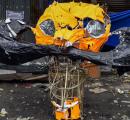 Artisans struggle to repair rain soaked Ravana effigies