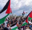 Cops, kicked, spat on at London's pro-Palestine rally