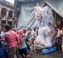 Heavy rains disrupt Durga Puja preparations in Kolkata