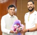 What's Yuvraj Singh planning with the Sports Minister?