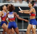 Lyles, Jefferson lead US to relay golds at Worlds