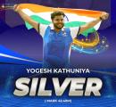 Para Worlds: Yogesh Kathuniya wins discus silver