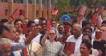 INDIA bloc leaders protest in Parl with Constitution copies in hands