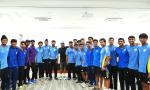 Rohit imparts his wisdom to Under-19 players